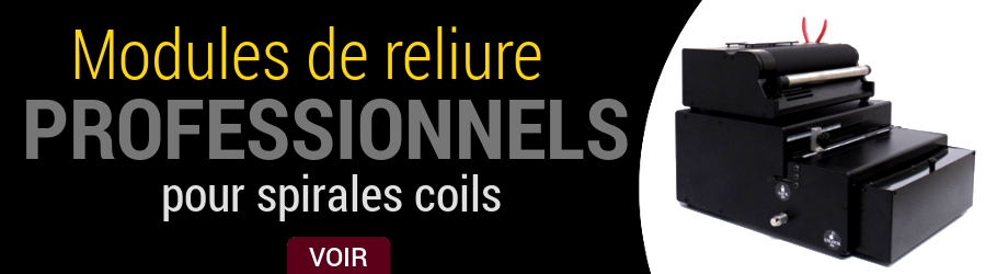 Modules professionnels pour la reliure en spirales coils