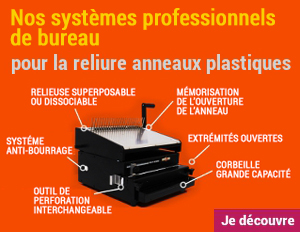 Relieuses professionnelles par anneaux plastiques