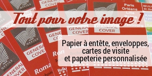 Création et impression de papiers à lettres, enveloppes, cartes de visite et papeterie personnalisées